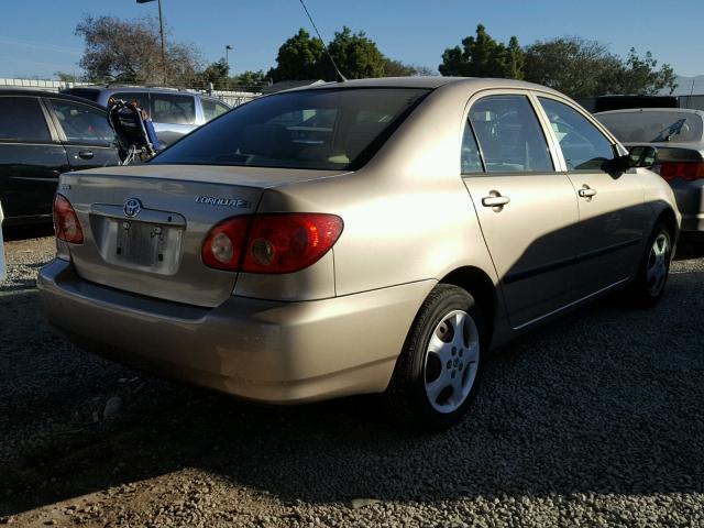 1NXBR32E67Z924630 - 2007 TOYOTA COROLLA CE GOLD photo 4