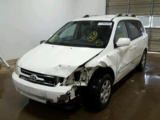 KNDMB133376134838 - 2007 KIA SEDONA EX WHITE photo 2