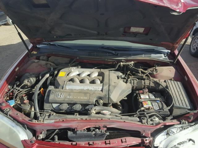 1HGCG165X2A041221 - 2002 HONDA ACCORD EX MAROON photo 7