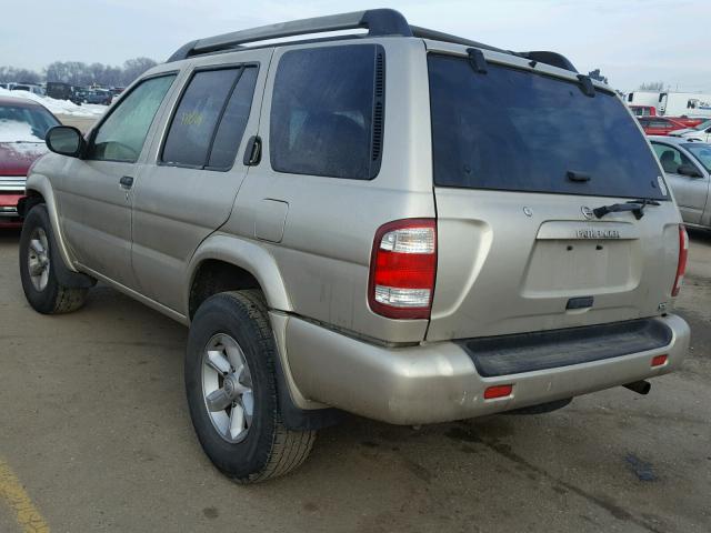 JN8DR09Y23W810476 - 2003 NISSAN PATHFINDER GOLD photo 3