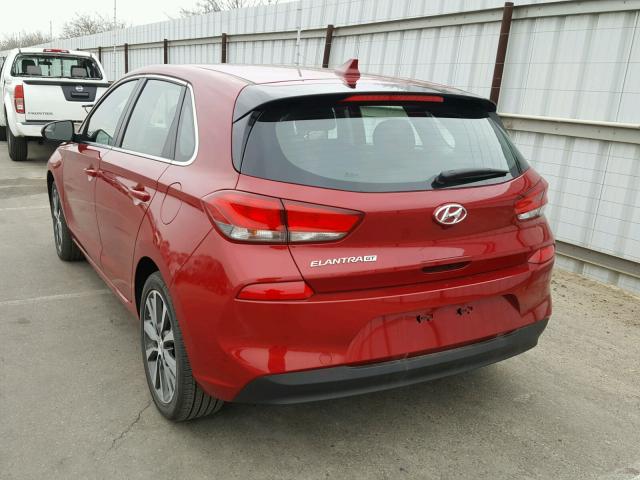 KMHH35LE5JU012178 - 2018 HYUNDAI ELANTRA GT RED photo 3