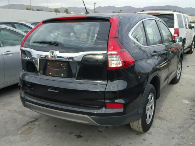 3CZRM3H36FG701376 - 2015 HONDA CR-V LX BLACK photo 4