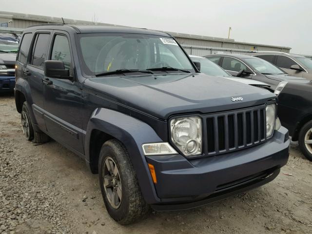 1J8GN28K38W279673 - 2008 JEEP LIBERTY SP BLUE photo 1