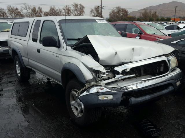 5TEWN72N64Z459777 - 2004 TOYOTA TACOMA XTR SILVER photo 1