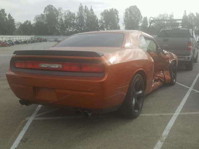 2B3CJ5DT7BH575594 - 2011 DODGE CHALLENGER ORANGE photo 4