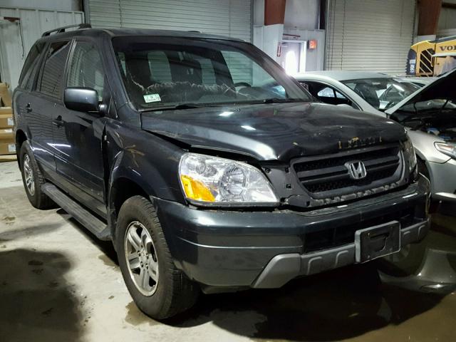 2HKYF18685H500630 - 2005 HONDA PILOT EXL GRAY photo 1