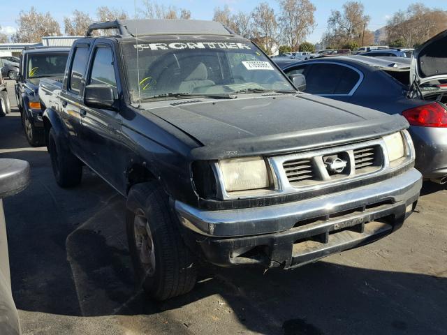 1N6ED27T1YC421822 - 2000 NISSAN FRONTIER C BLACK photo 1