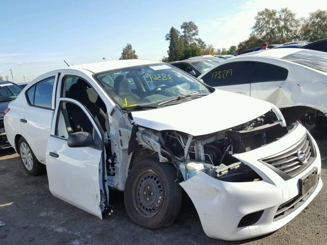 3N1CN7AP0CL826036 - 2012 NISSAN VERSA S WHITE photo 1