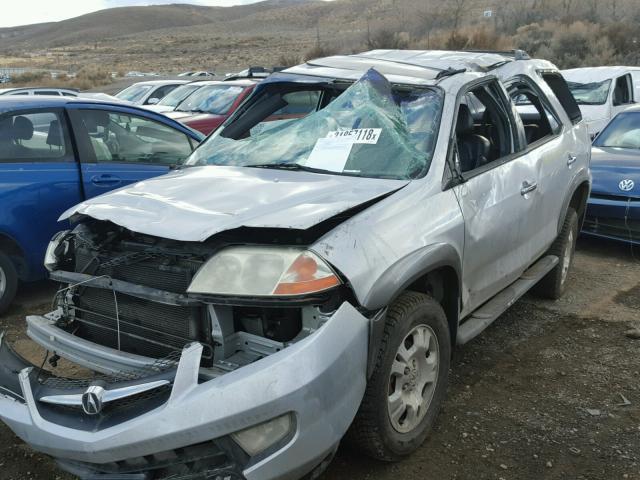 2HNYD18232H526313 - 2002 ACURA MDX SILVER photo 2