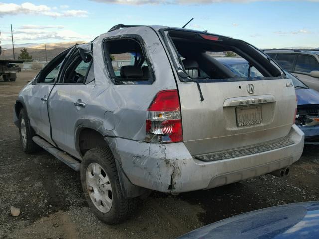 2HNYD18232H526313 - 2002 ACURA MDX SILVER photo 3