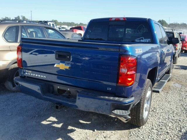 3GCUKREC7HG366175 - 2017 CHEVROLET SILVERADO BLUE photo 4