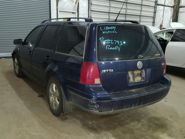 WVWSP61J93W213349 - 2003 VOLKSWAGEN JETTA GLS BLUE photo 3