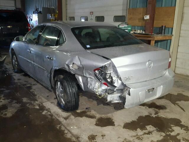 2G4WD532151226953 - 2005 BUICK LACROSSE C SILVER photo 3