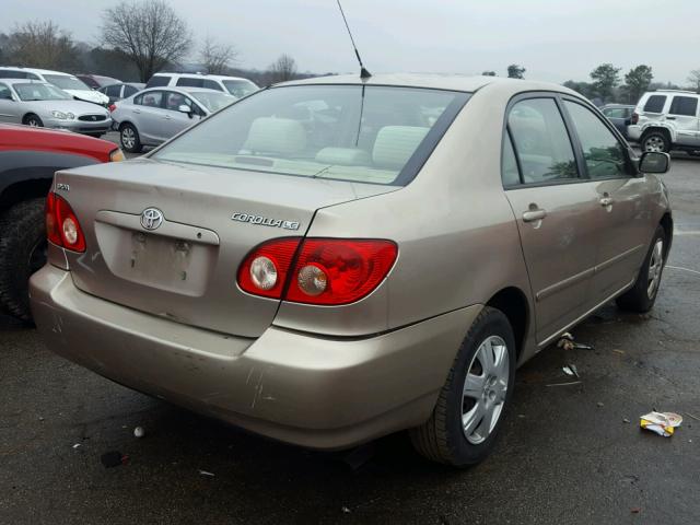 1NXBR32E77Z854054 - 2007 TOYOTA COROLLA CE GOLD photo 4