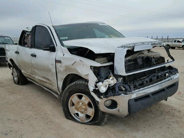 5TFEV54179X071028 - 2009 TOYOTA TUNDRA CRE WHITE photo 1