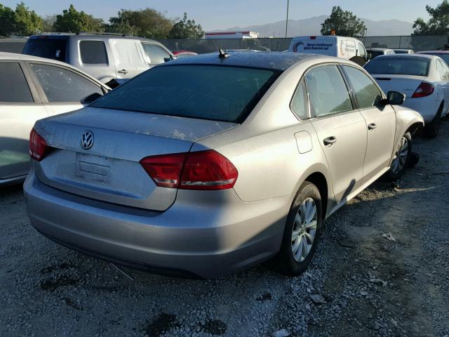 1VWAP7A38EC008402 - 2014 VOLKSWAGEN PASSAT S Gris foto 4