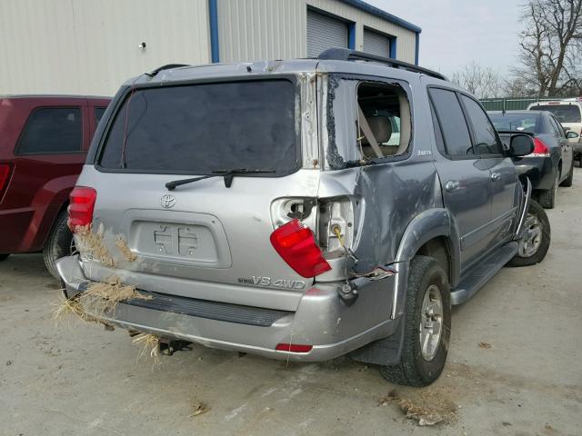 5TDBT48A91S046817 - 2001 TOYOTA SEQUOIA LI SILVER photo 4