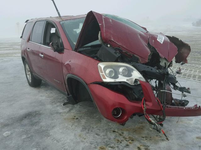 1GKEV33718J145379 - 2008 GMC ACADIA SLT RED photo 1