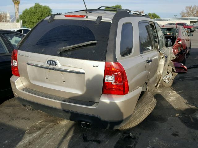 KNDJF724897575897 - 2009 KIA SPORTAGE L GOLD photo 4