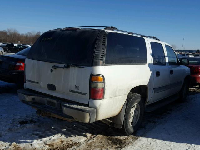 1GNFK16T04J221620 - 2004 CHEVROLET SUBURBAN K WHITE photo 4