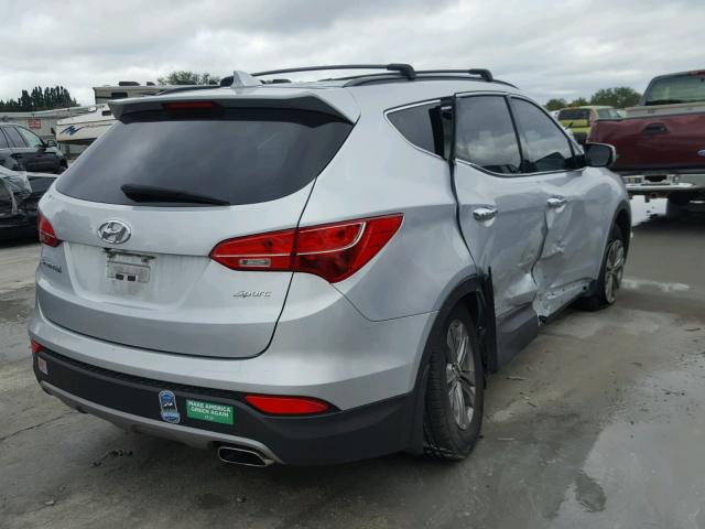 5XYZU3LB2FG277147 - 2015 HYUNDAI SANTA FE S SILVER photo 4
