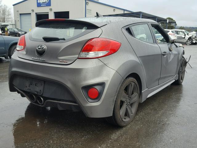 KMHTC6AEXDU104524 - 2013 HYUNDAI VELOSTER T CHARCOAL photo 4