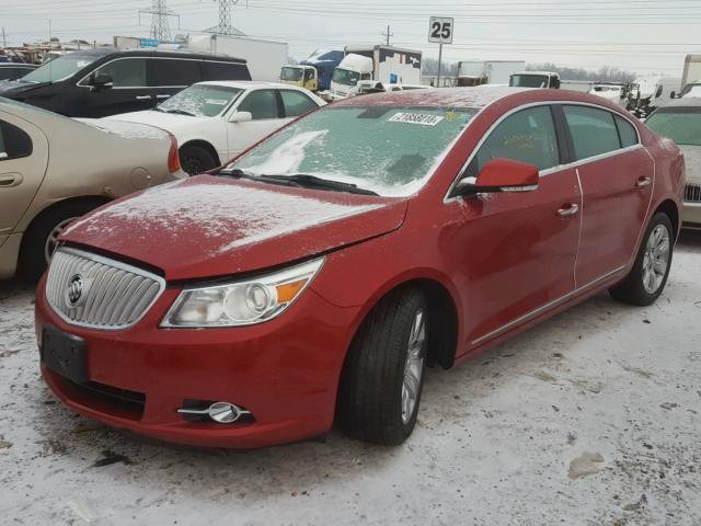 1G4GD5G37CF350805 - 2012 BUICK LACROSSE P RED photo 2