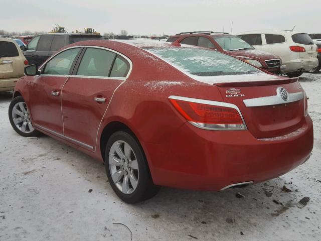 1G4GD5G37CF350805 - 2012 BUICK LACROSSE P RED photo 3