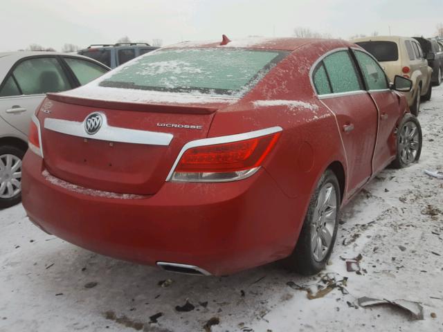 1G4GD5G37CF350805 - 2012 BUICK LACROSSE P RED photo 4