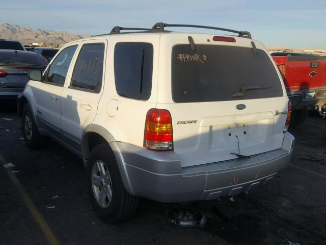 1FMCU95H76KC81937 - 2006 FORD ESCAPE HEV WHITE photo 3