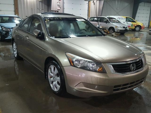 1HGCP26878A153211 - 2008 HONDA ACCORD EXL GOLD photo 1