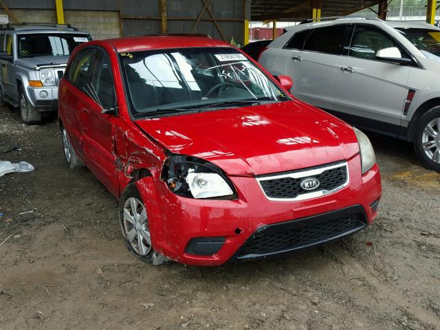 KNADH5A34A6647898 - 2010 KIA RIO LX RED photo 1