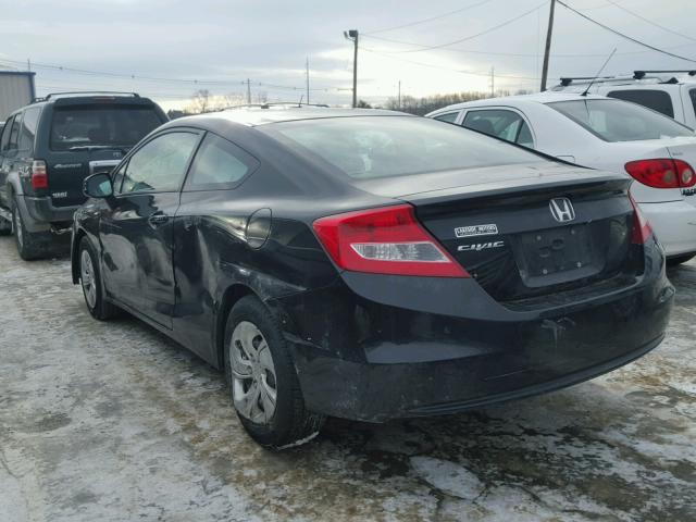 2HGFG3B59DH528557 - 2013 HONDA CIVIC LX BLACK photo 3