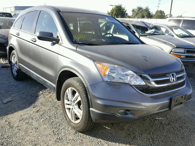 JHLRE3H74BC000289 - 2011 HONDA CR-V EXL GRAY photo 1