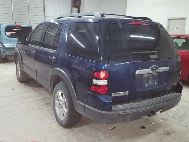 1FMEU63E86UB65893 - 2006 FORD EXPLORER X BLUE photo 3