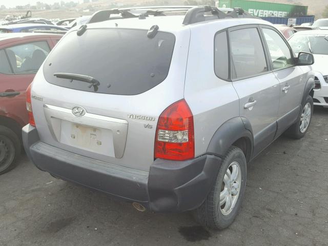 KM8JN12D26U289388 - 2006 HYUNDAI TUCSON GLS SILVER photo 4