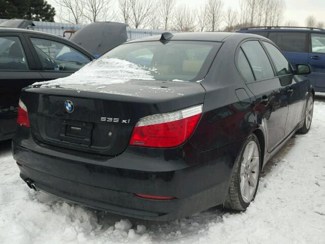 WBANV93528CW56047 - 2008 BMW 535 XI Czarny zdjęcie 4