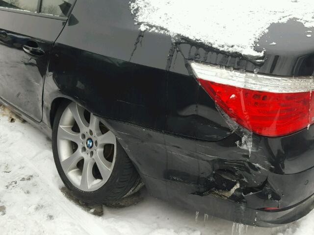 WBANV93528CW56047 - 2008 BMW 535 XI Czarny zdjęcie 9