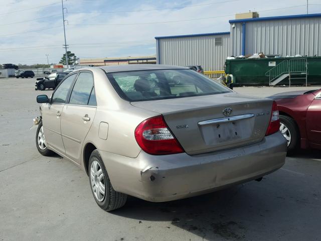 JTDBE32K430172675 - 2003 TOYOTA CAMRY LE GOLD photo 3