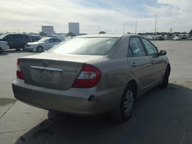 JTDBE32K430172675 - 2003 TOYOTA CAMRY LE GOLD photo 4