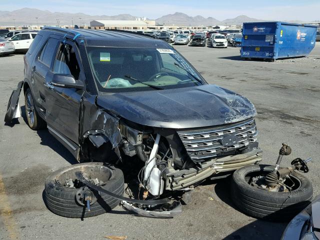 1FM5K8F84HGC68172 - 2017 FORD EXPLORER L GRAY photo 1