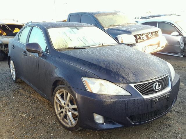 JTHBK262575033370 - 2007 LEXUS IS 250 BLUE photo 1