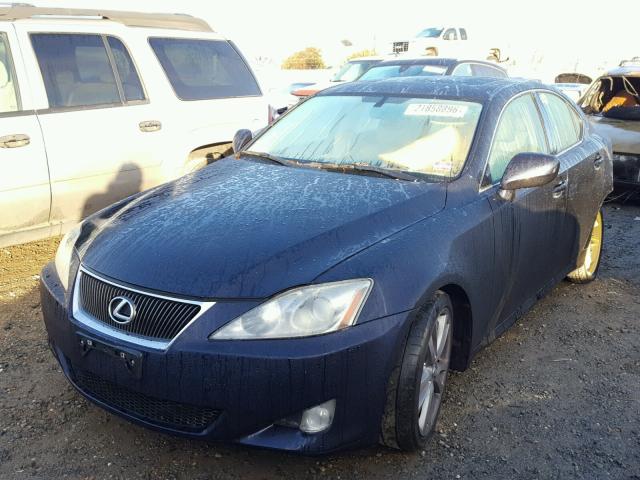 JTHBK262575033370 - 2007 LEXUS IS 250 BLUE photo 2