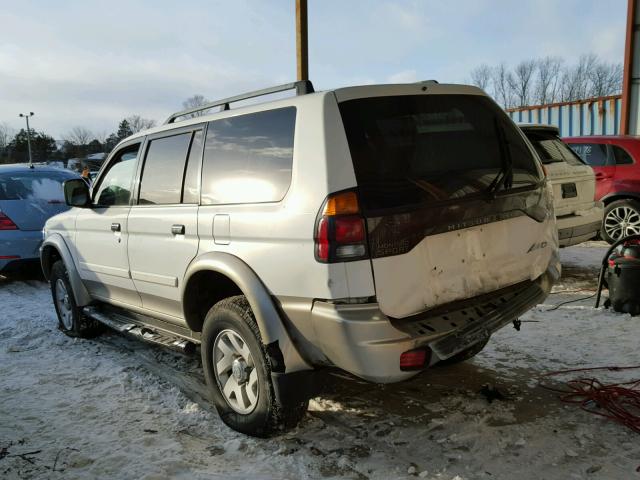 JA4MT31R12J045947 - 2002 MITSUBISHI MONTERO SP WHITE photo 3