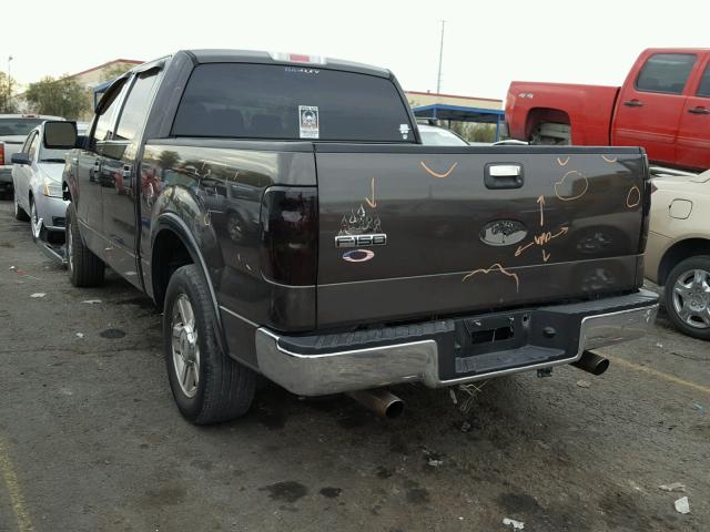 1FTPW12577KB12823 - 2007 FORD F150 SUPER GRAY photo 3