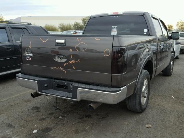 1FTPW12577KB12823 - 2007 FORD F150 SUPER GRAY photo 4