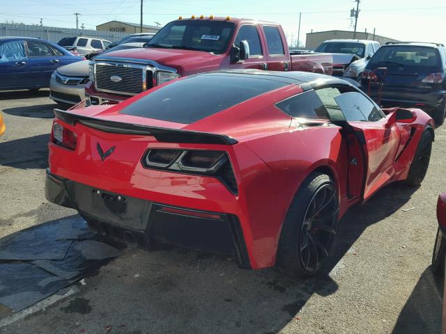 1G1YJ2D78F5114111 - 2015 CHEVROLET CORVETTE S RED photo 4