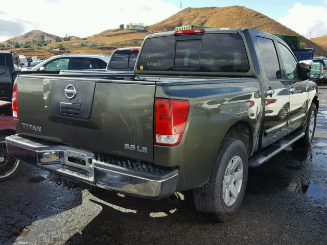 1N6AA07BX4N559893 - 2004 NISSAN TITAN XE GREEN photo 4