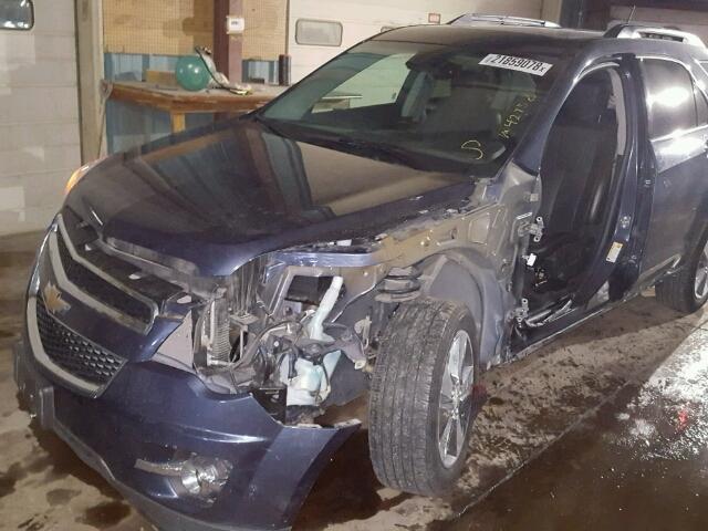 2GNALCEK6E6358135 - 2014 CHEVROLET EQUINOX LT BLUE photo 10