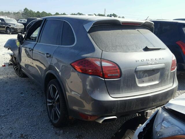 WP1AF2A22ELA43354 - 2014 PORSCHE CAYENNE GRAY photo 3